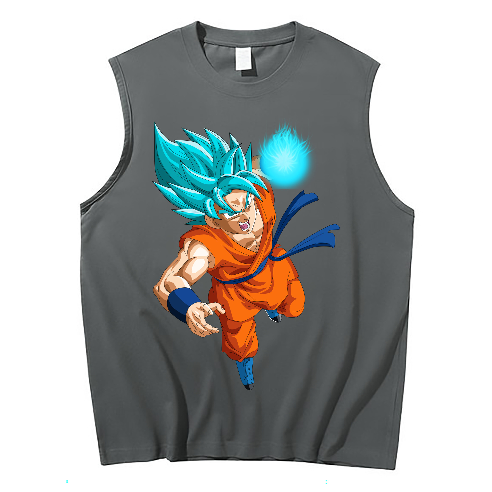 （画像用） ドラゴンボール 孫悟空（そん ごくう）Son Goku カカロット DRAGON BALL Kakarotto コットン100％タンクトップ（フロントプリント）